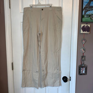 Women's Royal Robbins Cargo Pants Tan Size 14